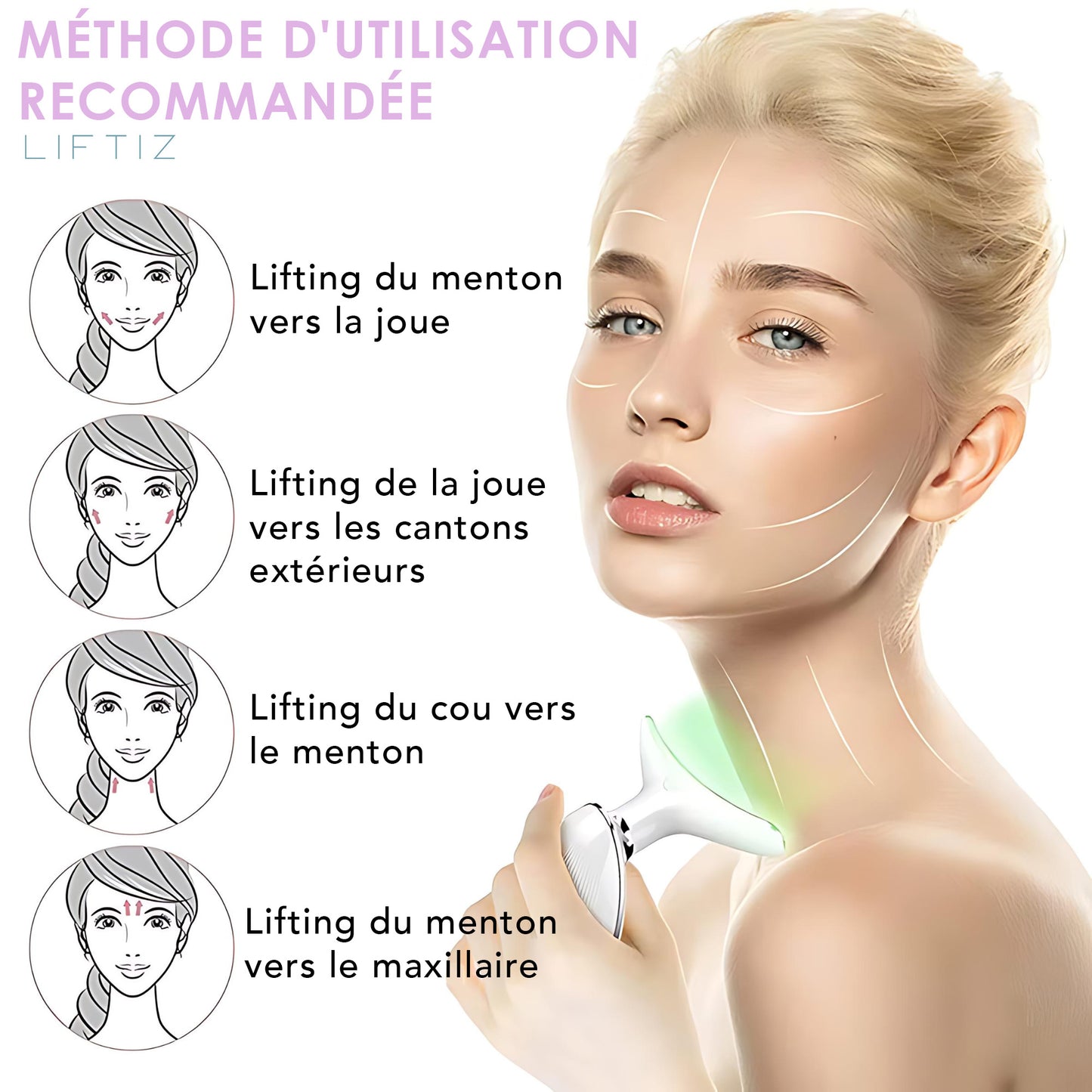 LIFTIZ™ | Appareil de lifting du visage et du cou